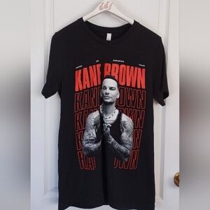 KANE BROWN DRUNK OR DREAMING TOUR 2023 BLACK/WHITE/RED UNISEX T-SHIRT MEDIUM